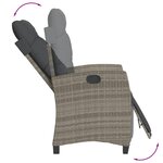 vidaXL Ensemble à manger de jardin 5 Pièces coussins gris résine tressée
