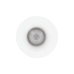 Lot 3 spots gu10 50w 4000k rond blanc ip44