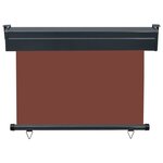 vidaXL Auvent latéral de balcon 105x250 cm Marron