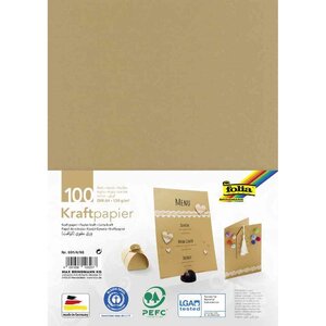 Papier kraft 120 g a4 100 feuilles folia