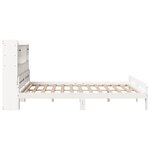 vidaXL Lit bibliothèque sans matelas blanc 180x200 cm bois pin massif
