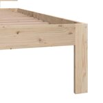 vidaXL Cadre de lit sans matelas bois de pin massif 90x200 cm