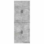 vidaXL Ensemble de Meubles 2 Pièces Gris béton Bois d'ingénierie