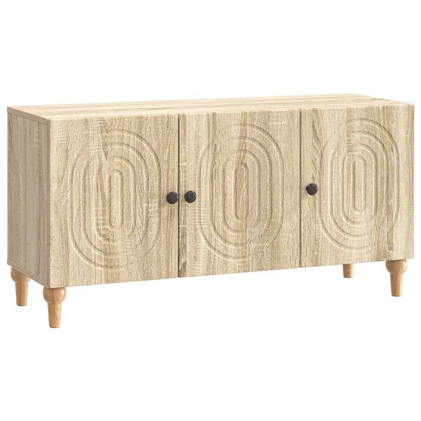 vidaXL Meuble TV Chêne Sonoma 99 x 34 5 x 50 cm Bois d'ingénierie