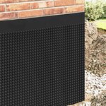 vidaXL Feuille de drainage nervurée Noir 1 x 10 m HDPE