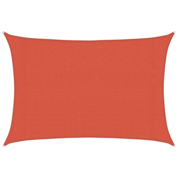 vidaXL Voile d'ombrage 160 g/m² Terre cuite 3x5 m PEHD