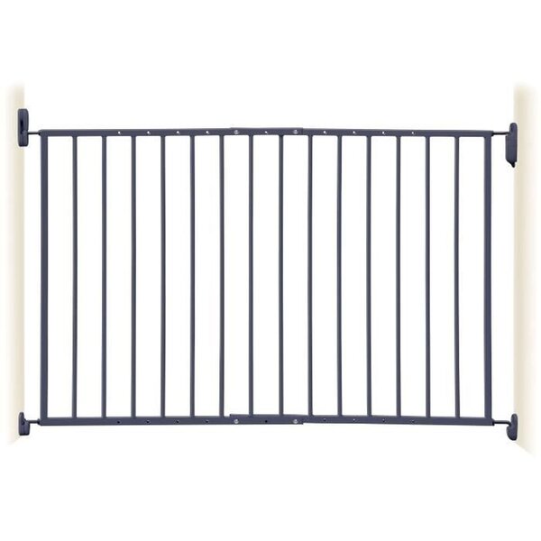 Barrière de sécurité ARIZONA EXTENDA - A visser - 68/112 cm - S'ouvre dans les deux sens - Grise