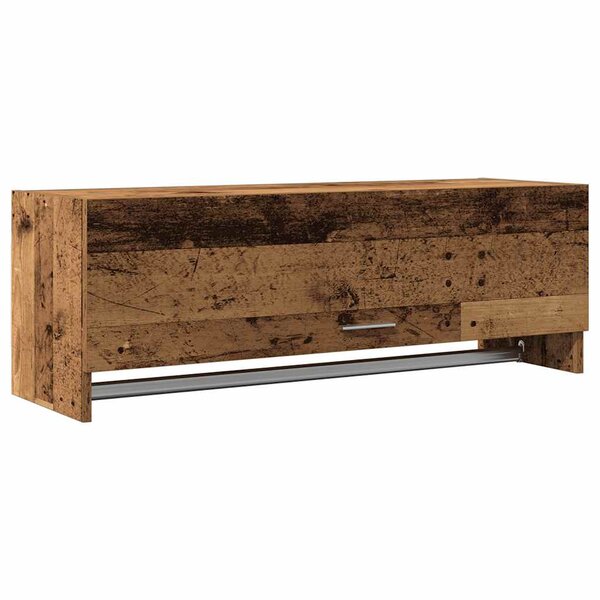 vidaXL Garde-robe vieux bois 100x32 5x35 cm bois d'ingénierie