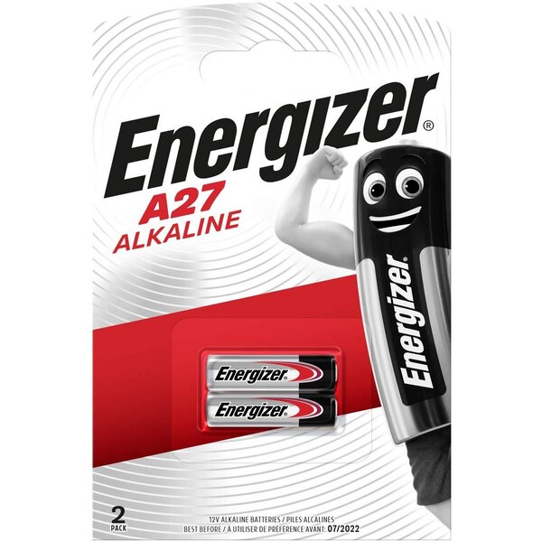 Blister de 2 Pile Alcaline A27/E27A 12V ENERGIZER