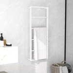 vidaXL Porte-serviettes Blanc 45x10x115 cm Acier