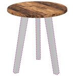 vidaXL Plateau de table Bois ancien 40 x 40 x 1 5 cm Bois d'ingénierie