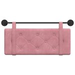 vidaXL Tête de lit suspendue Rose Velours