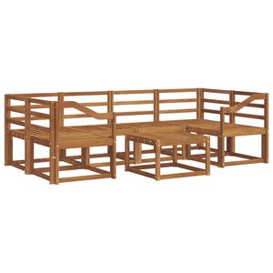 vidaXL Ensemble de canapés d'extérieur 7 pc Naturel