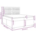 vidaXL Sommier à lattes de lit et matelas Vert foncé 200x200cm Velours