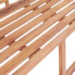 Vidaxl banc de jardin 136x63x102 cm teck solide