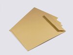 Lot de 50 enveloppes kraft brun uni b5 auto-adhésives