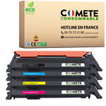 404S - Pack de 4 Toners Compatibles avec Samsung CLT-P404C CLT-404S - Entreprise française