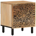 vidaXL Table de chevet 40x33x46 cm Bois de manguier solide