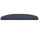 vidaXL Tapis d'escalier auto-adhésifs 15 Pièces Bleu 80 x 24 5 x 3 5 cm