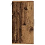 vidaXL Armoire à chaussures vieux bois 32x35x70 cm bois d'ingénierie