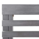 vidaXL Banc d'angle de jardin Gris 140 cm Bois solide d'acacia