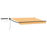 vidaXL Auvent rétractable électrique Sable 100  Polyester et Aluminium