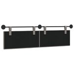 vidaXL Tête de lit suspendue Taupe Tissu