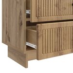 vidaXL Cabinet de chevet Chêne artisanal 62 x 34 5 x 47 5 cm