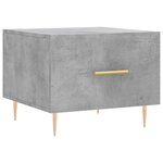 vidaXL Tables basses 2 Pièces gris béton 50x50x40 cm bois d'ingénierie