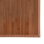 vidaXL Tapis rectangulaire marron 80x400 cm bambou
