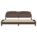 vidaXL Cadre de lit Viana sans matelas marron 200x200 cm similicuir