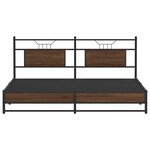 vidaXL Cadre de lit sans matelas chêne marron 160x200 cm