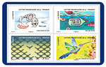 Carnet - Le Timbre Fête L'Air - 12 timbres autocollants