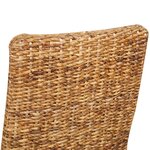 vidaXL Chaises à manger lot de 4 bois solide de manguier et abaca