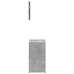 vidaXL Ensemble de meubles de salle de bain 2 Pièces gris béton