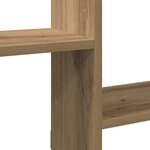 vidaXL Étagère cube murale 5 compartiments chêne artisanal