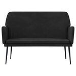 Banc banquette 108 x 79 x 79 cm velours noir 02_0010703