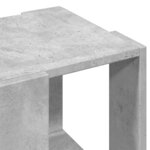 vidaXL Table basse gris béton 32x32x30 cm bois d'ingénierie