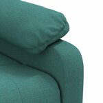 vidaXL Fauteuil de massage Vert foncé Tissu