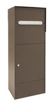 Boîte à colis en acier Multipack EP3108 fenêtre d'introduction et porte Marron