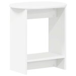 vidaXL Table d'appoint Blanc 50 x 39 5 x 55 cm Bois d'ingénierie