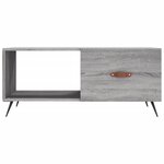 vidaXL Table basse sonoma gris 90x50x40 cm bois d'ingénierie
