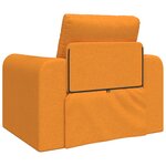 vidaXL Canapé Lit au Sol 2-en-1 Jaune Foncé 98x71x83 cm Tissu
