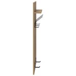 vidaXL Porte-manteau mural chêne artisanal 90 x 40 x 10 cm