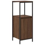 vidaXL Ensemble meubles salle de bain 3 pièces - Bois d'ingénierie chêne brun