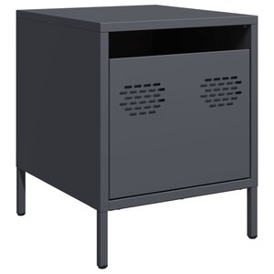 vidaXL Table de chevet anthracite 35x39x43 5 cm acier