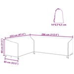 vidaXL Housse pour meubles Noir