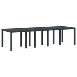 vidaXL Table de jardin pour repas Anthracite 300 x 100 x 73 cm