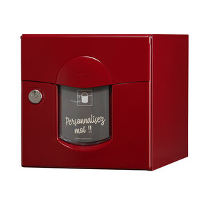 Boîte aux lettres 1 porte soléa rouge 3004 finition brillante