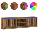 vidaXL Meuble TV Marron 180 x 34 x 50 cm Bois d'ingénierie